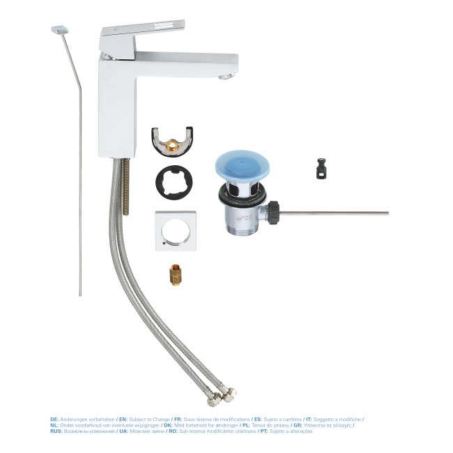 Grohe Eurocube Смеситель однорычажный для раковины M-Size (23445000)