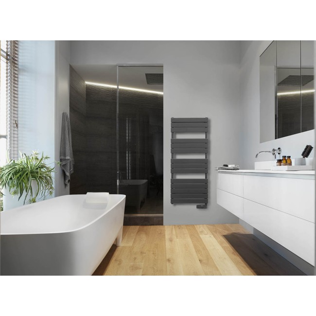 Електрична рушникосушарка Atlantic Adelis антрацит 1374х556х118мм 750 Вт