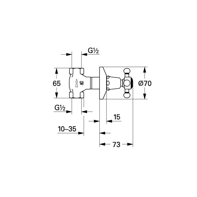 Grohe Встроенный вентиль 1/2 (29800000)