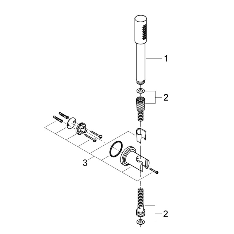 Grohe Sena Душевой набор с 1 режимом струи (28348000)
