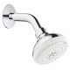 Grohe New Tempesta 100 Верхний душ и душевой кронштейн, 4 режима струи (27870001)
