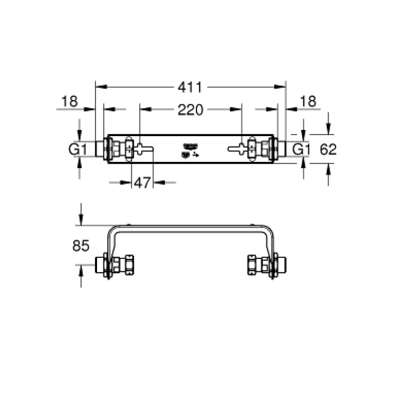 Grohe Sense Guard Набор для крепления на стену (22501000)