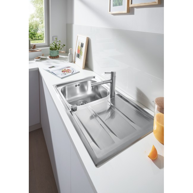 Grohe Мойка для кухни 873 x 513 мм с эксцентриком, 1 чаша, матовая (31568SD0)