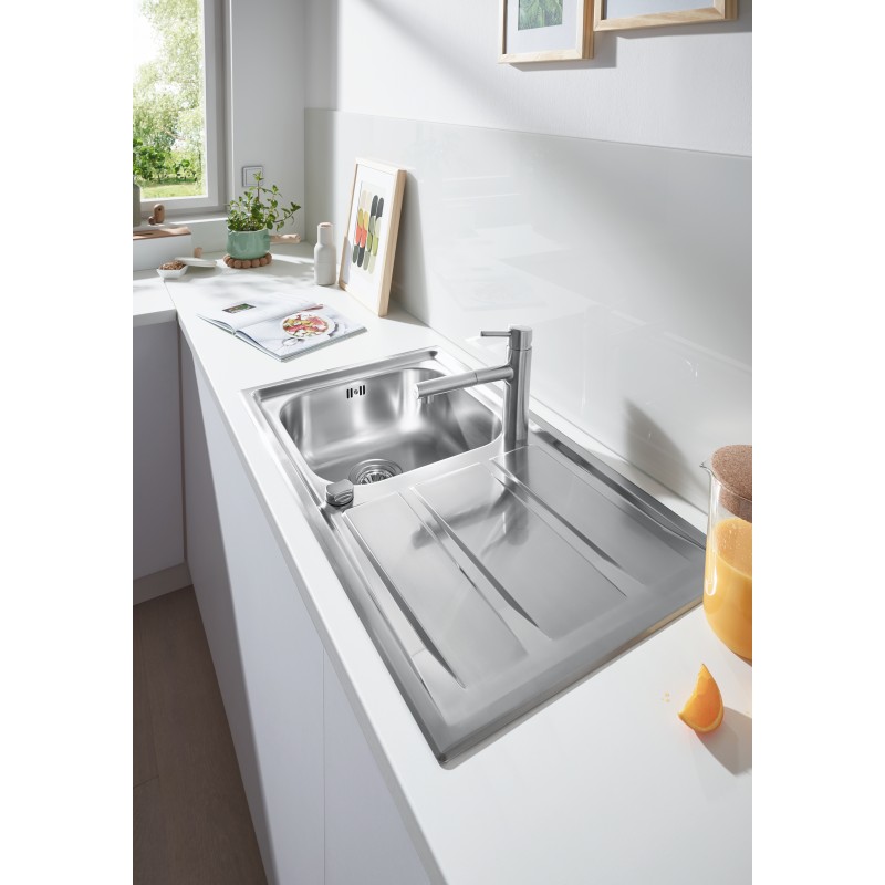 Grohe Мойка для кухни 873 x 513 мм с эксцентриком, 1 чаша, матовая (31568SD0)