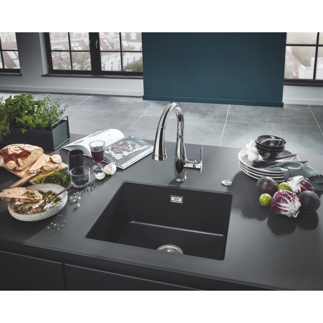 Grohe Мойка для кухни 533 x 457 мм, Granite Black (31654AP0)