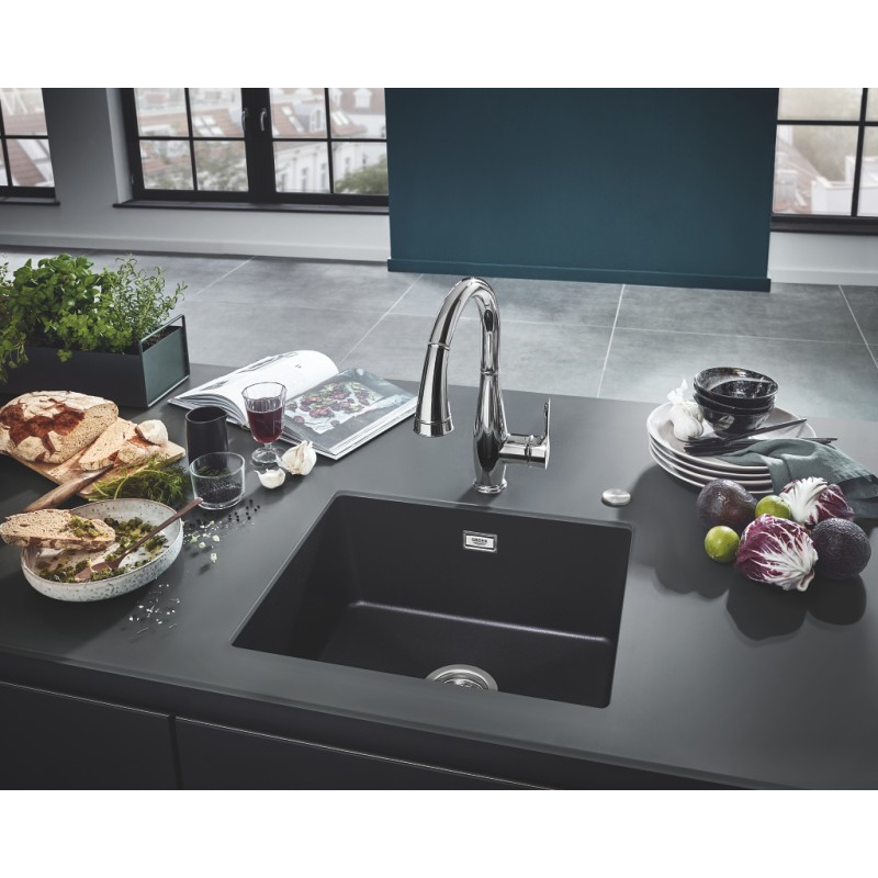 Grohe Мойка для кухни 533 x 457 мм, Granite Black (31654AP0)