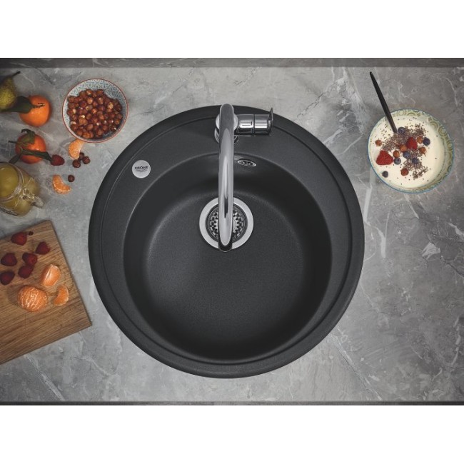 Grohe Мийка для кухні D=510 мм, Granite Black (31656AP0)