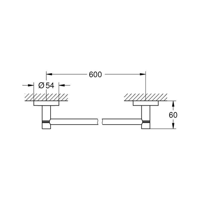 Grohe Essentials Держатель для полотенца 600 мм (40366AL1)