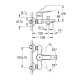 Grohe BauEdge Смеситель однорычажный для ванны (23605000)