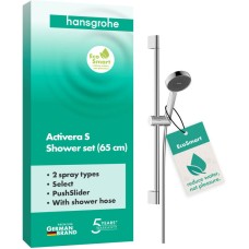 Душовий набір hansgrohe Activera Select S 2jet EcoSmart, 28044000 зі стійкою 65 см, хром