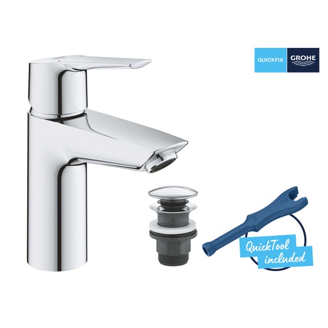 Grohe QuickFix Start Одноважільний змішувач для раковини S-Size (23550002)