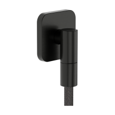 Шланговое подсоединение hansgrohe FixFit Fine E с обратным клапаном, 28884340 черный матовый хром