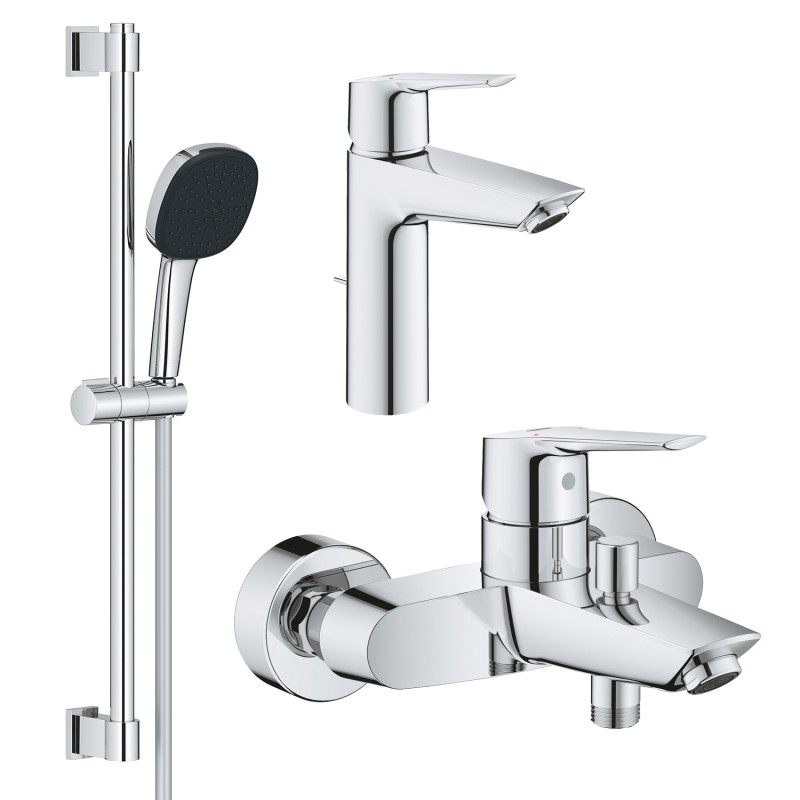 Grohe Комплект смесителей QuickFix Start 3 в 1 для ванной (UA202301MQ)