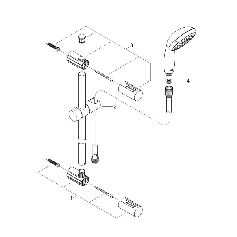 Grohe Комплект смесителей QuickFix Start 3 в 1 для ванной (UA202301MQ)