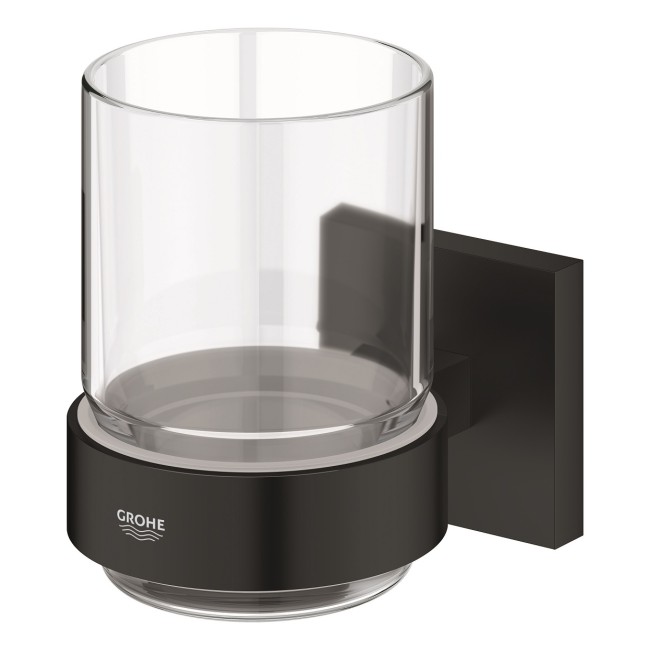 Grohe QuickFix Start Cube Стакан скляний з тримачем (410972430)