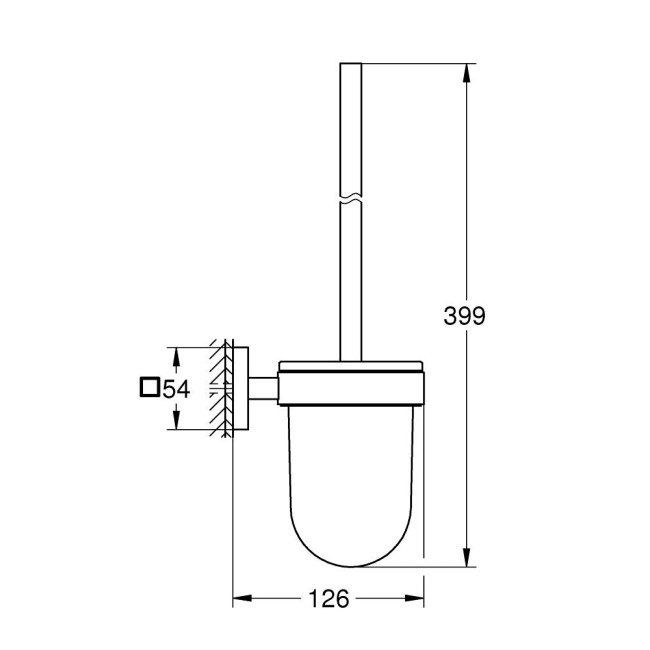 Grohe QuickFix Start Cube Tуалетный ёршик с держателем (409772430)