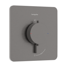 Термостат скрытого монтажа hansgrohe Ecostat Comfort Q 1 function, 33712340 черный матовый хром