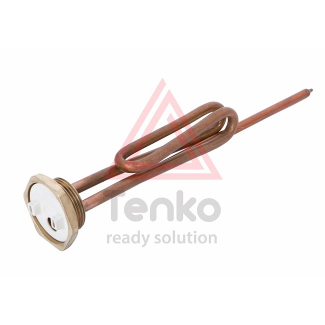 Тэн 2,0 кВт, гайка, гнутый, под анод М6