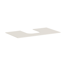 Консоль 980/550 Xevolos E з вирізом посередині для накладної раковини, 54209780 Sand Matt Beige