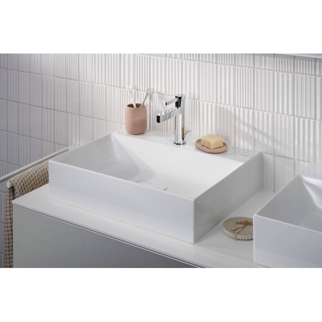 Консоль 1570/550 Xevolos E з 2 вирізами для встановлення накладної раковини, 54211700 Matt White