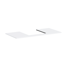 Консоль 1180/550 Xilesa E з вирізом посередині для накладної раковини, 54271700 Matt White