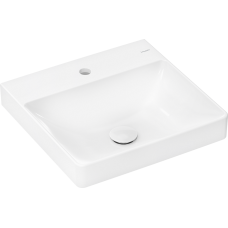 Умывальник 500/480 Xelu Q с отверстием под смеситель, без перелива, 61012450 с покрытием SmartClean