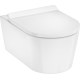 Унитаз подвесной hansgrohe EluPura S AquaHelix Flush, HygieneEffect 62025450 с сиденьем и крышкой Slim