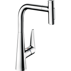 Смеситель hansgrohe Talis Select M51 для кухонной мойки с выдвижным душем, хром 73867000