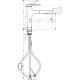 Змішувач hansgrohe Zesis M33 з висувним зливом для кухонної мийки, чорний матовий 74822670
