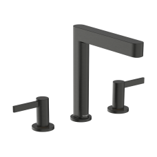 Змішувач hansgrohe Finoris для раковини із зливним гарнітуром, чорний матовий хром 76034340