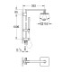 Grohe Euphoria Cube System 150 Душевая система с переключателем для настенного монтажа (27696000)