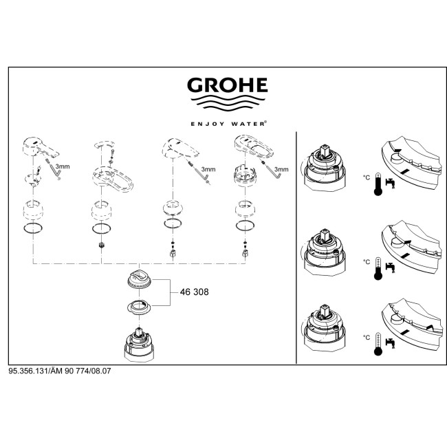 Grohe Обмежувач температури  (46375000)