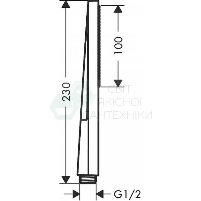 Ручной душ hansgrohe Pulsify E 1jet EcoSmart, 24320990 золото