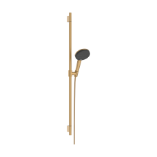 Душовий набір hansgrohe Raindance Alive Select S, Ecosmart 24603140 зі стійкою Unica S Puro 90, бронза