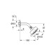Grohe New Tempesta Cosmopolitan 100 Набор верхнего душа, 3 режима струи (26090001)