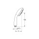 Grohe Tempesta 100 Ручной душ, 3 вида струй (28419002)
