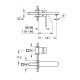 Grohe Plus Смеситель для раковины на 2 отверстия, M-Size (29303003)