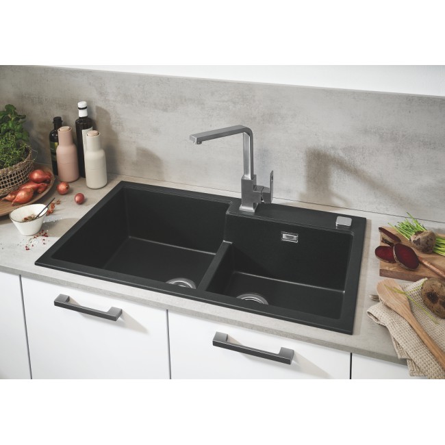 Grohe Мийка для кухні 860 х 500 мм, Granite Black (31649AP0)