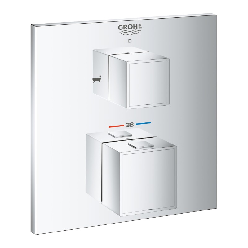 Grohe Grohtherm Cube Термостат для ванны с переключателем на 2 положения (24155000)