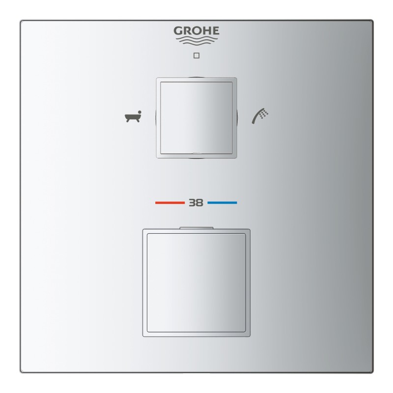 Grohe Grohtherm Cube Термостат для ванны с переключателем на 2 положения (24155000)