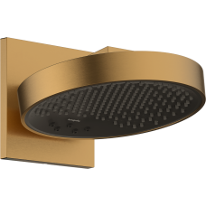 Верхній душ hansgrohe Rainfinity 250 3jet EcoSmart з настінним з'єднувачем 26233140, бронза