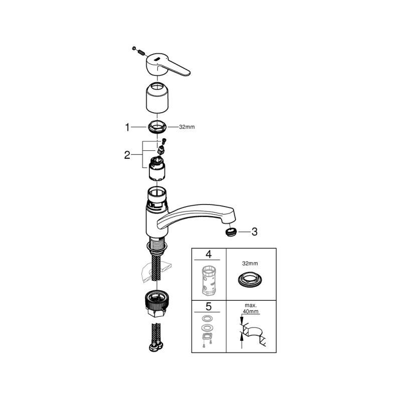 Смеситель hansgrohe Metris для душа 31680000 хром