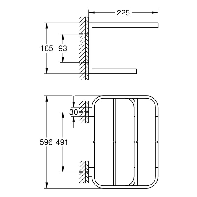 Grohe Selection Полка для рушників (41066000)
