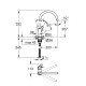 Grohe BauFlowСмеситель однорычажный для мойки (31230001)