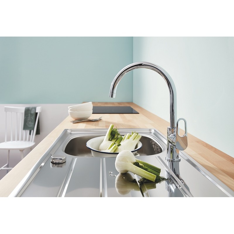 Grohe BauFlowСмеситель однорычажный для мойки (31230001)