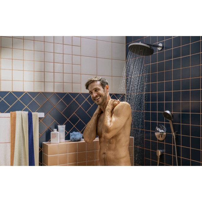 Душовий набір hansgrohe Activera Select S 2jet EcoSmart 28052670, з тримачем та шлангом 1,25 м, чорний матовий