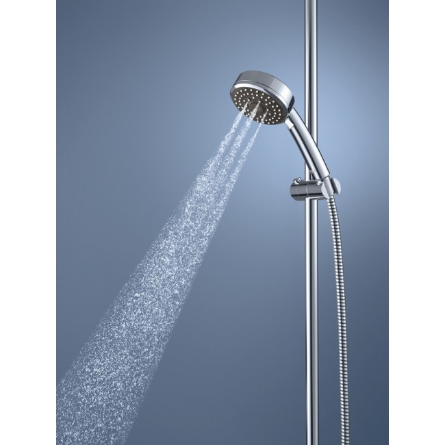 Душевая система hansgrohe Vernis Shape Showerpipe 230 1jet EcoSmart с термостатом для ванны 26098000 хром