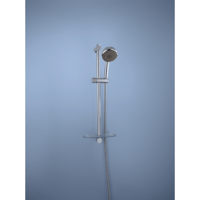 Душевая система hansgrohe Vernis Shape Showerpipe 230 1jet EcoSmart с термостатом для ванны 26098000 хром