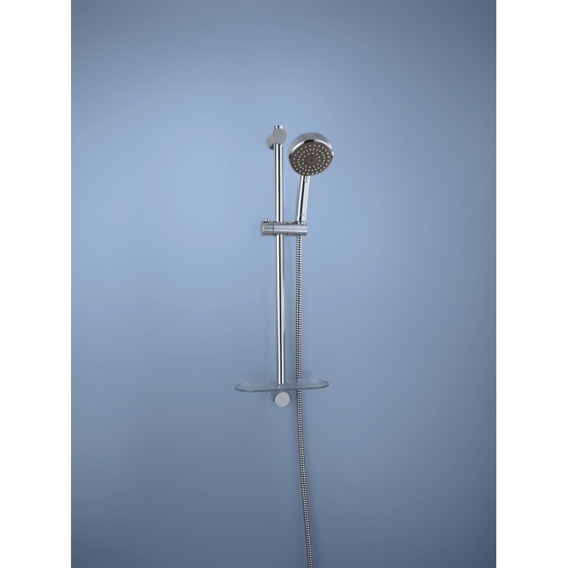 Душевая система hansgrohe Vernis Shape Showerpipe 230 1jet EcoSmart с термостатом для ванны 26098000 хром