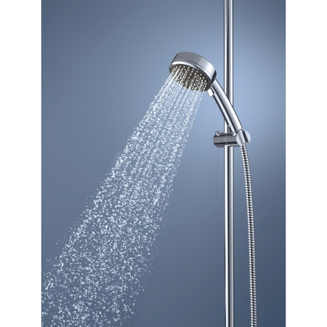 Душевая система hansgrohe Vernis Shape Showerpipe 230 1jet EcoSmart с термостатом для ванны 26098000 хром